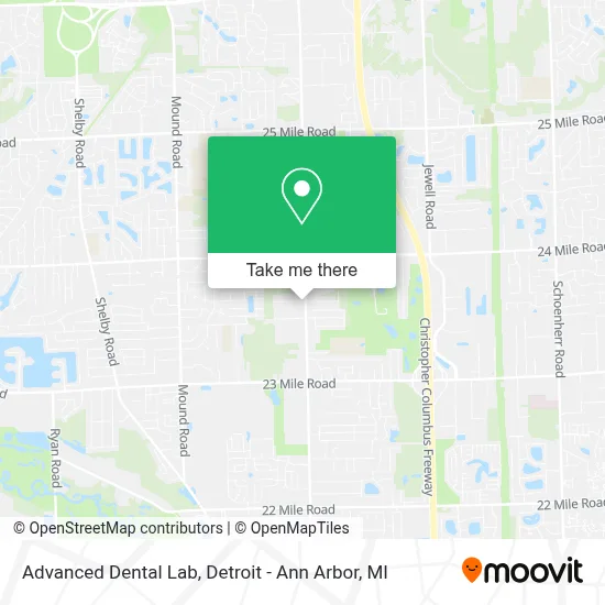 Advanced Dental Lab map