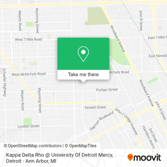 Kappa Delta Rho @ University Of Detroit Mercy map