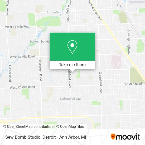Sew Bomb Studio map