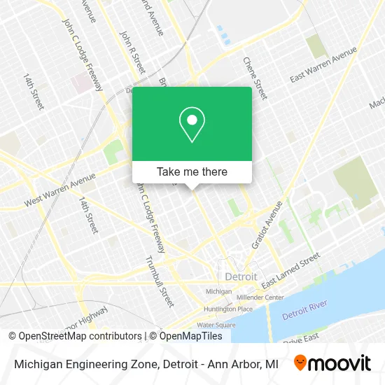 Michigan Engineering Zone map