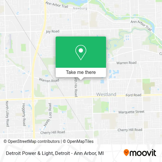Detroit Power & Light map