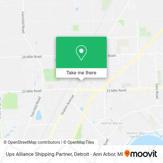 Ups Alliance Shipping Partner map