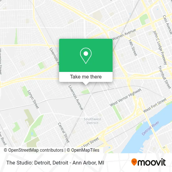 The Studio: Detroit map