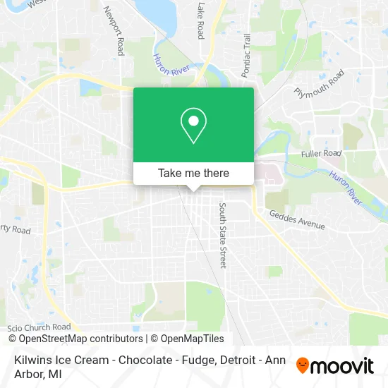 Kilwins Ice Cream - Chocolate - Fudge map