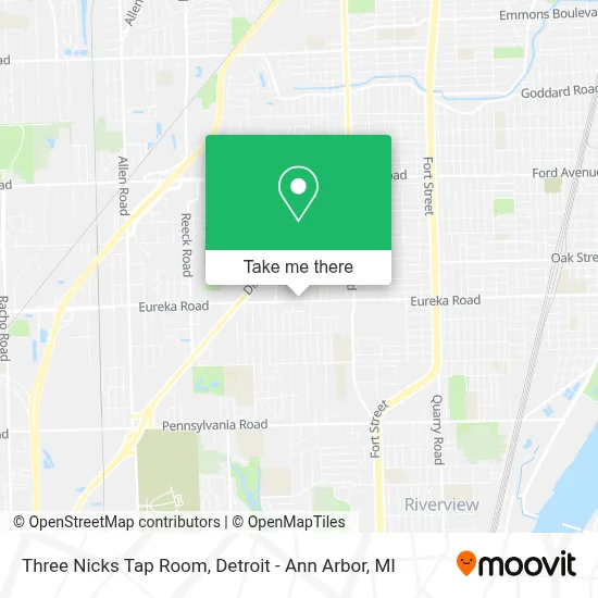 Three Nicks Tap Room map