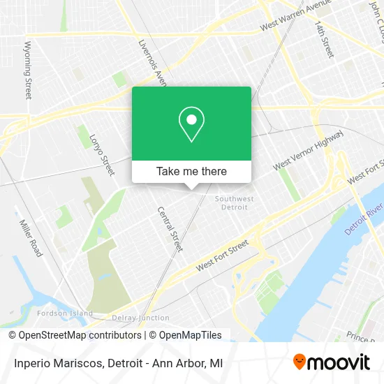 Inperio Mariscos map