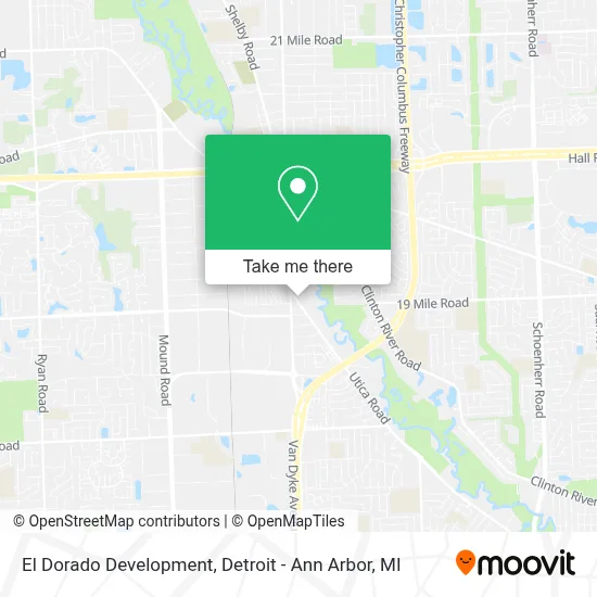 El Dorado Development map