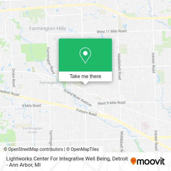 Lightworks Center For Integrative Well Being map
