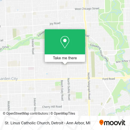 St. Linus Catholic Church map