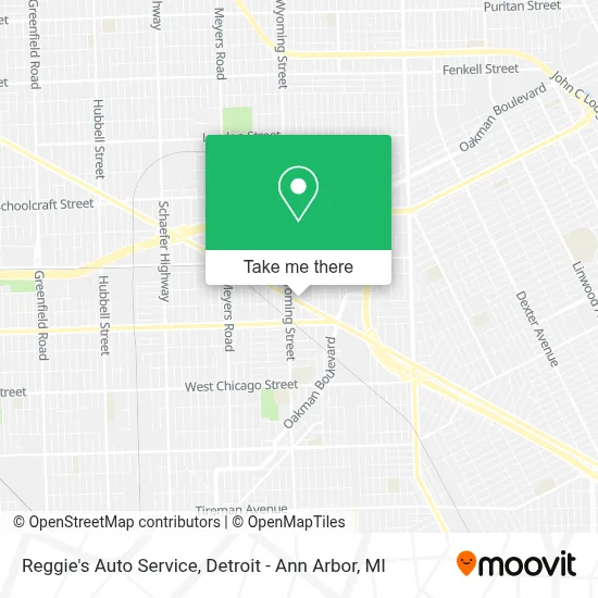 Reggie's Auto Service map