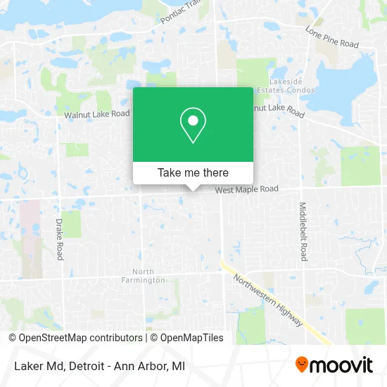 Laker Md map