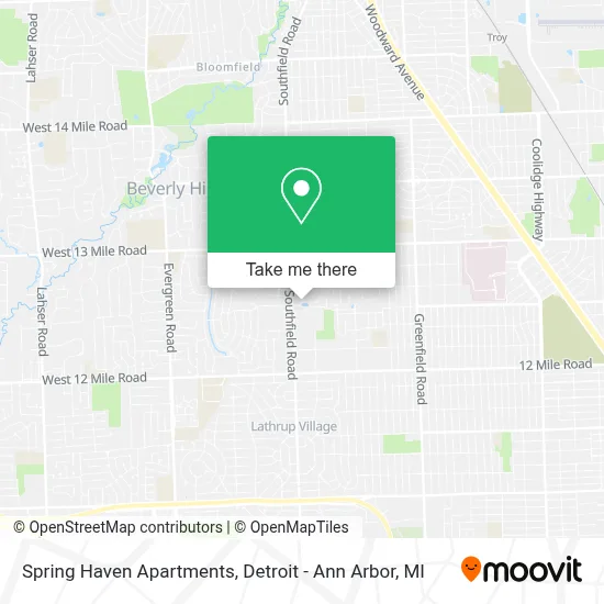 Spring Haven Apartments map