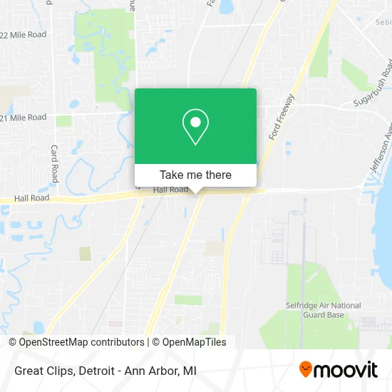 Great Clips map