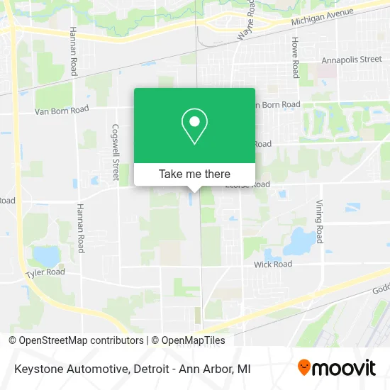 Keystone Automotive map