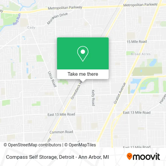 Compass Self Storage map