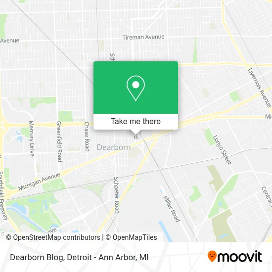 Dearborn Blog map