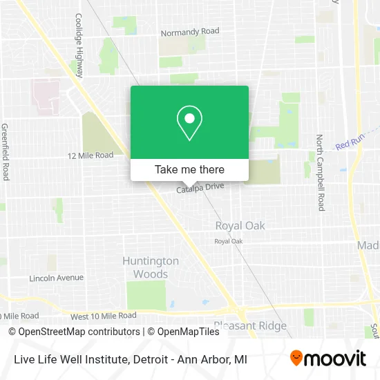 Live Life Well Institute map