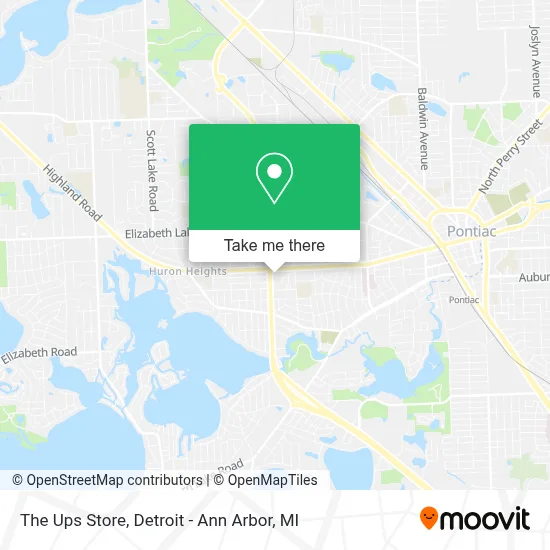 The Ups Store map