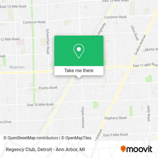 Regency Club map