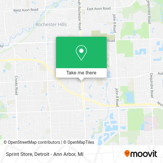 Sprint Store map