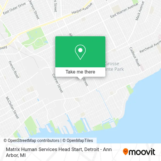 Matrix Human Services Head Start map