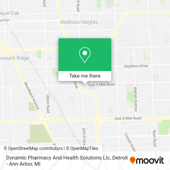 Dynamic Pharmacy And Health Solutions Llc map