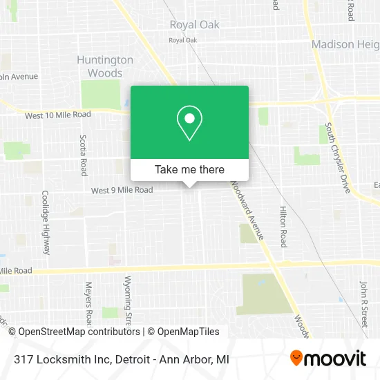 317 Locksmith Inc map