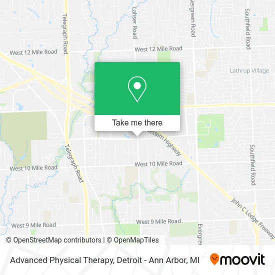 Advanced Physical Therapy map
