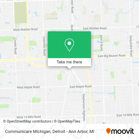 Communicare Michigan map