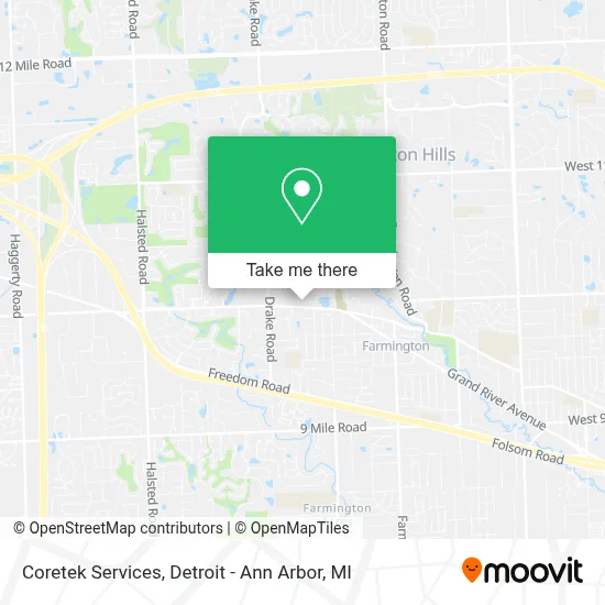 Coretek Services map