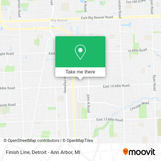 Finish Line map