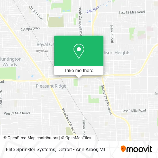 Elite Sprinkler Systems map
