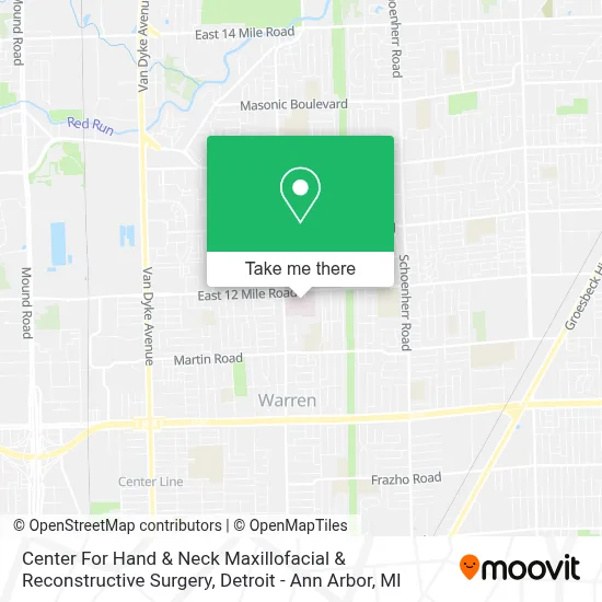 Center For Hand & Neck Maxillofacial & Reconstructive Surgery map