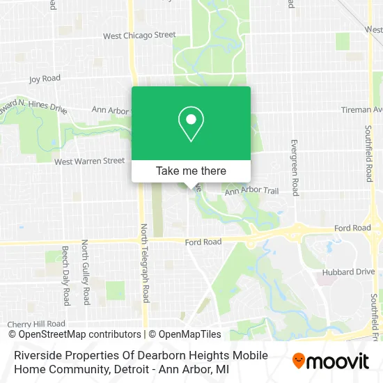 Riverside Properties Of Dearborn Heights Mobile Home Community map