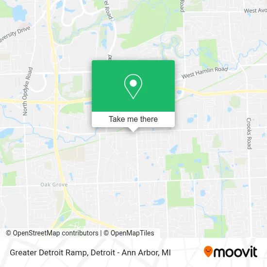 Greater Detroit Ramp map