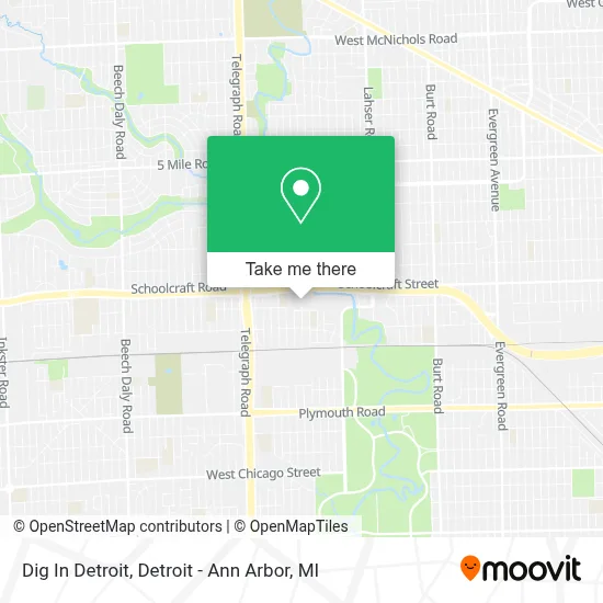 Dig In Detroit map