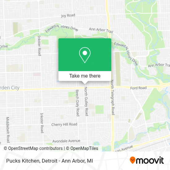 Pucks Kitchen map