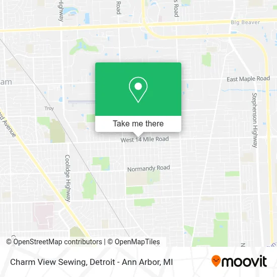 Charm View Sewing map