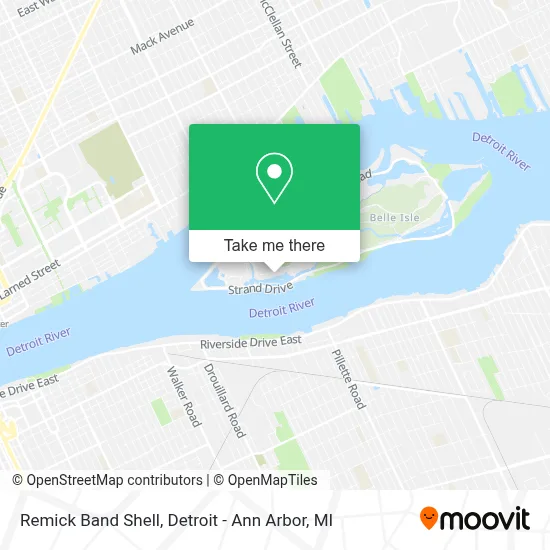 Remick Band Shell map