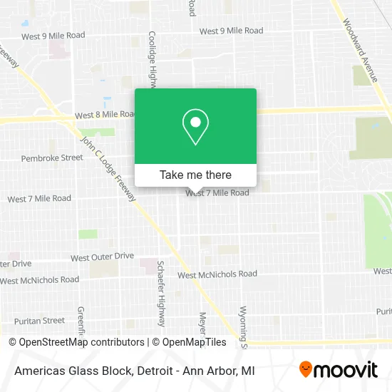 Americas Glass Block map