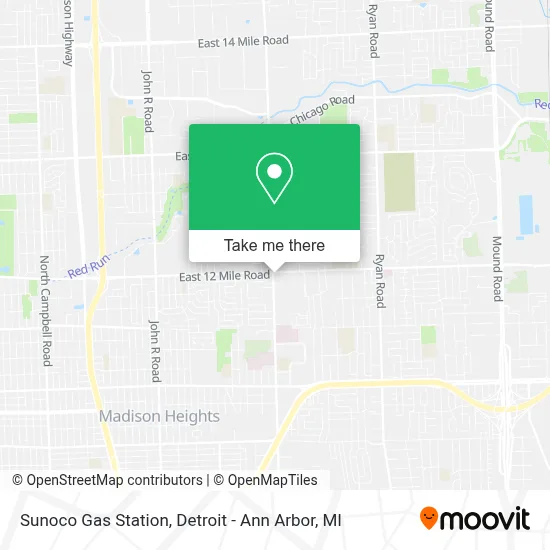 Sunoco Gas Station map