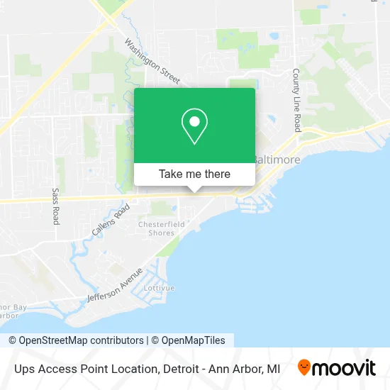 Ups Access Point Location map