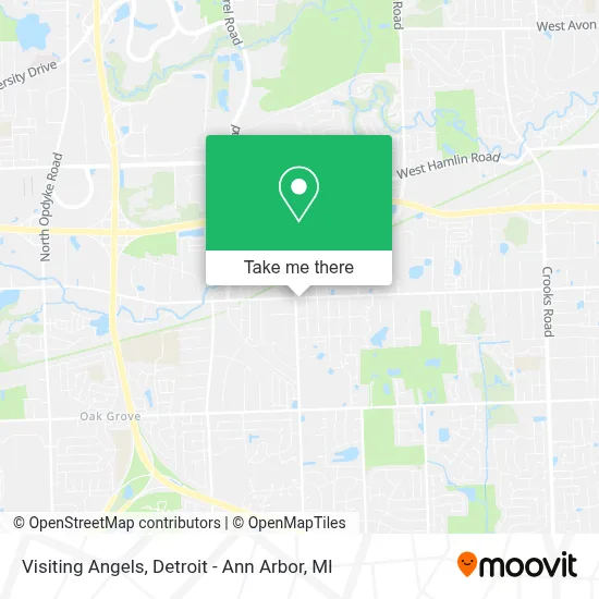 Visiting Angels map