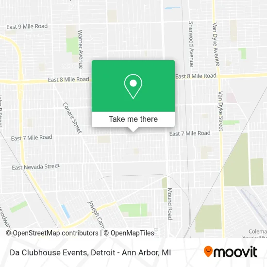 Da Clubhouse Events map