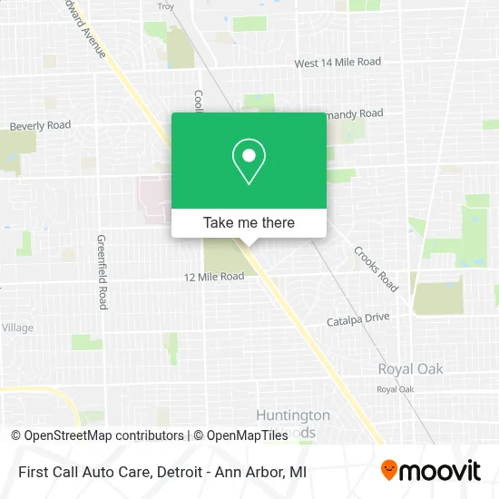 First Call Auto Care map
