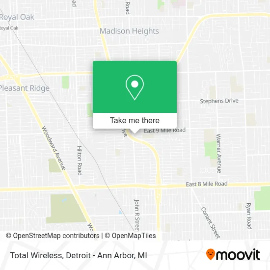 Total Wireless map