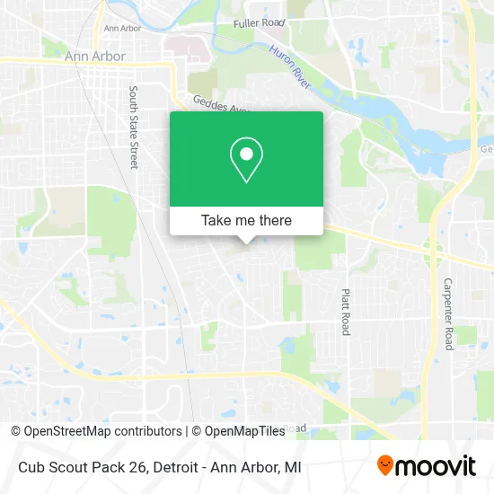 Cub Scout Pack 26 map