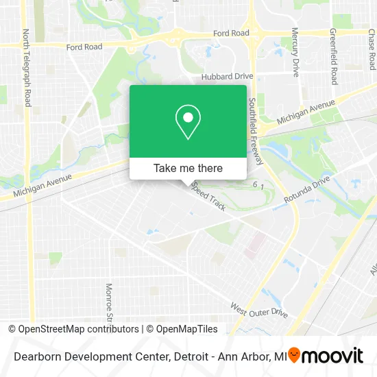 Dearborn Development Center map