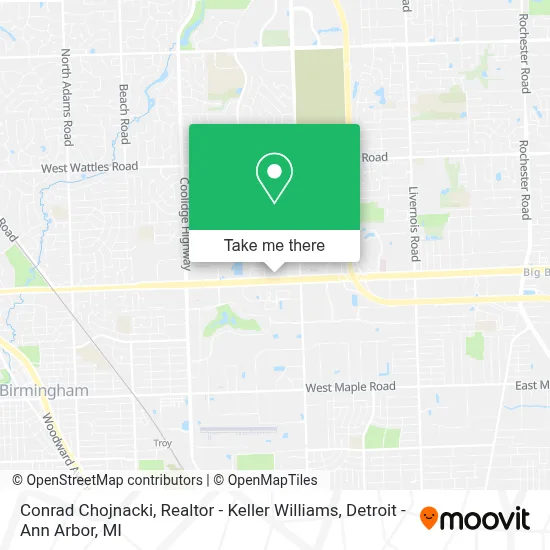 Conrad Chojnacki, Realtor - Keller Williams map