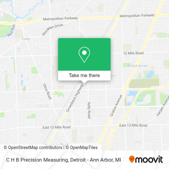 C H B Precision Measuring map